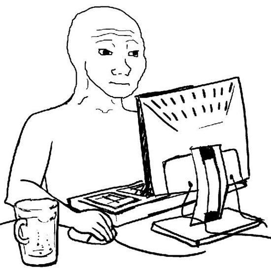 wojak dgen at computer